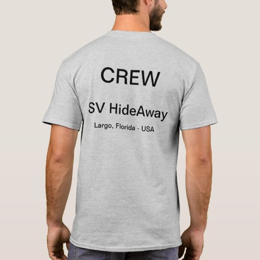 Sailing Regatta Crew Tee Shirt (Achterkant)