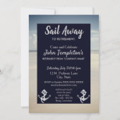 Sailing Retirement Party Invitations Sail Away Kaart (Voorkant)