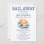 Sailing Retirement Party Invitations Sail Away Kaart (Voorkant)