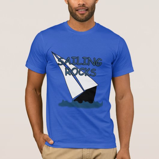 Sailing Rocks Sailboat Funny T-shirt (Voorkant)