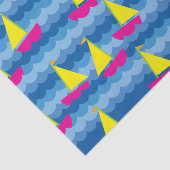 Sailing Sail Boat Cute Spring 1st Birthday Party Tissuepapier (Detail)