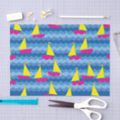 Sailing Sail Boat Cute Spring 1st Birthday Party Tissuepapier (Craft)