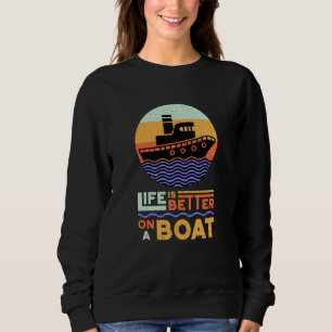 Sailing Sail Boat Kapitein Zee Sailor Gift Idea Trui