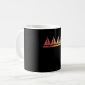 Sailing Sail Boat Retro Koffiemok (Voorkant links)