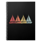 Sailing Sail Boat Retro Notitieboek (Voorkant)