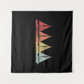 Sailing Sail Boat Retro Wandkleed (Voorkant (horizontaal))