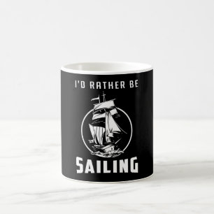 Sailing Sail Boat Sailor Captain Zee cadeau idee Koffiemok