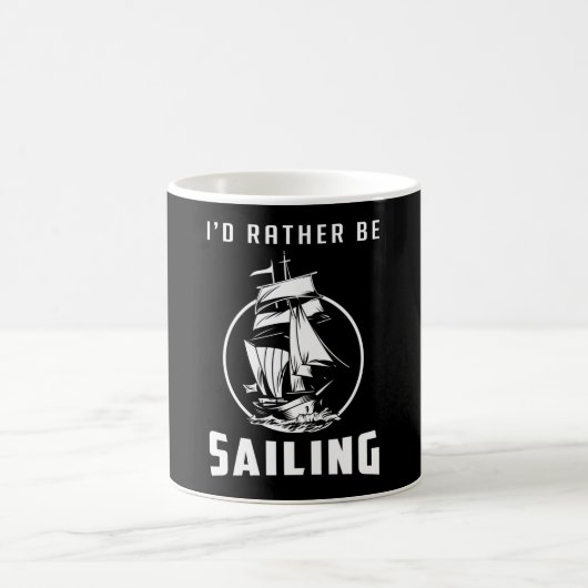Sailing Sail Boat Sailor Captain Zee cadeau idee Koffiemok (Center)