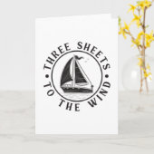 Sailing Sail Captain Boat Sailor Grappig cadeau id Kaart (Gele Bloem)