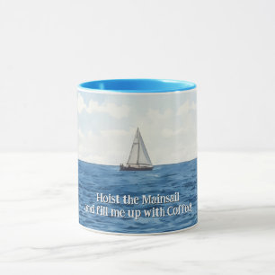 Sailing Sailboat Art Fun Coffee Mok Cup