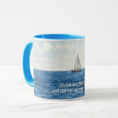 Sailing Sailboat Art Fun Coffee Mok Cup (Voorkant links)