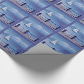 Sailing Sailboat Wrap Cadeaupapier (Hoek)