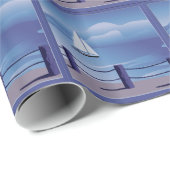 Sailing Sailboat Wrap Cadeaupapier (Rol Hoek)