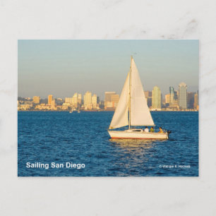Sailing San Diego California Producten Briefkaart