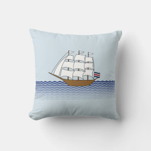 Sailing Ship Design Kussen