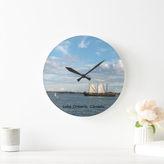 Sailing Ship Round Wall Clock Grote Klok (Huis)