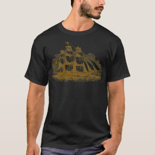 Sailing Ship, Sepia Version T-shirt