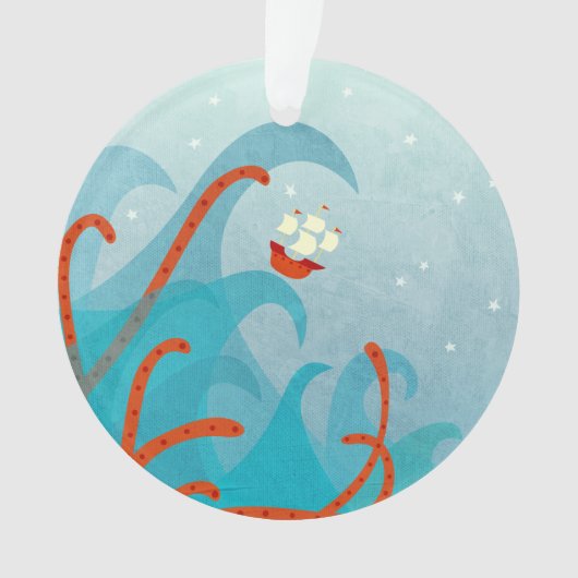 Sailing Ship Zee Monster Ornament (voorkant)