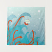 Sailing Ship Zee Monster Wandkleed (Voorkant)