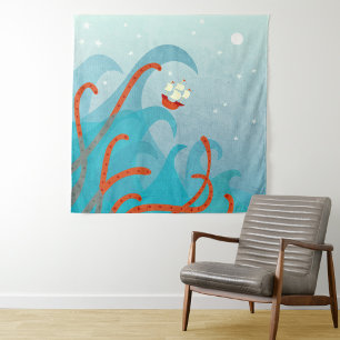 Sailing Ship Zee Monster Wandkleed