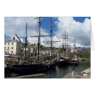Sailing Ships Charlestown Harbor Cornwall Foto