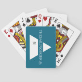 Sailing & Skier-speelkaarten, kaartencadeaus; Pokerkaarten (Achterkant)