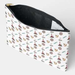 Sailing Small Pattern Kleur op Wit Etui