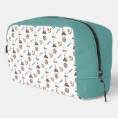 Sailing Small Pattern Kleur op Wit Toilettasje (Rechterhoek)