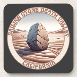 Sailing Stone Death Valley, Californië Bier Onderzetter