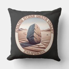 Sailing Stone Death Valley, Californië Kussen