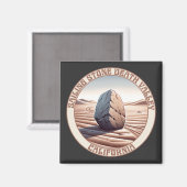 Sailing Stone Death Valley, Californië Magneet (Voorkant / Achterkant)