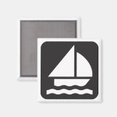 Sailing Symbool Magnet (Voorkant / Achterkant)