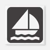 Sailing Symbool Magnet (Voorkant)