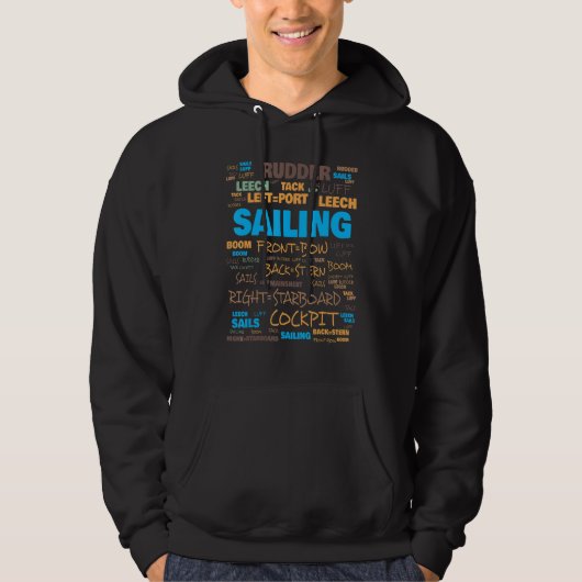 Sailing Terminology Commonly Used Terms Hoodie (Voorkant)