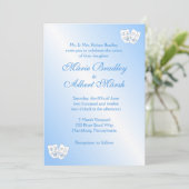 Sailing Theater Theme Wedding Uitnodiging (Staand voorkant)