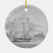 Sailing through young ice, september 1824, van 'J Keramisch Ornament (Achterkant)