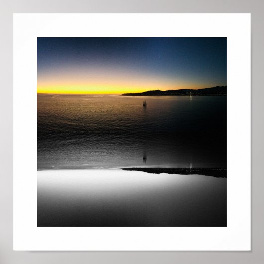 Sailing to the Horizon Reflection Photography Poster (Voorkant)