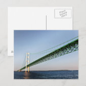 Sailing Under The Mackinac Bridge Briefkaart (Voorkant / Achterkant)
