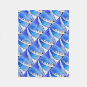 Sailing Unties the Knots of My Mind Artistic Riggi Fleece Deken