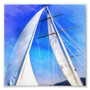 Sailing Unties the Knots of My Mind Artistic Riggi Foto Afdruk