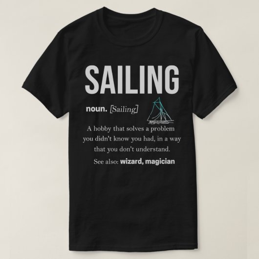 Sailing van cadeautjes op reis naar de catamaraans t-shirt (Design voorkant)