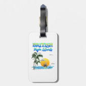 Sailing van de Britse Maagdeneilanden Bagagelabel (Achterkant verticaal)