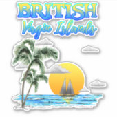 Sailing van de Britse Maagdeneilanden Sticker (Voorkant)