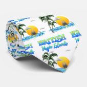 Sailing van de Britse Maagdeneilanden Stropdas (Opgerold)