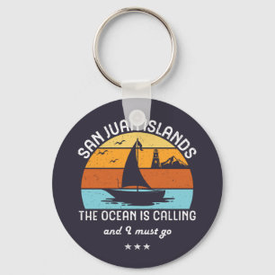 Sailing van de  detailhandel in San Juan-eilanden Sleutelhanger