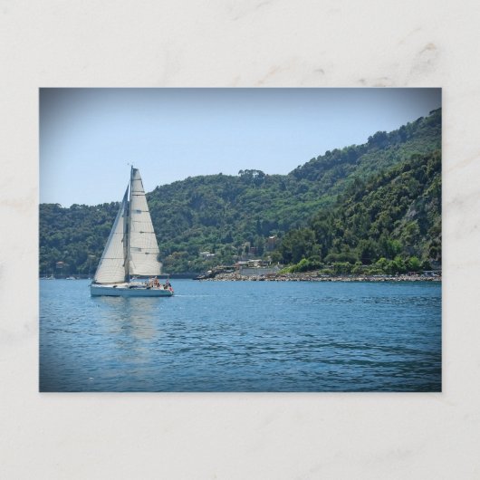 Sailing van de Italiaanse Riviera - Portofino - Br Briefkaart (Voorkant)
