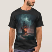 Sailing van de strijdingsgolven en het Storm van s T-shirt (Voorkant)
