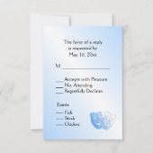 Sailing van theater RSVP met menukeuze van entree (Voorkant)