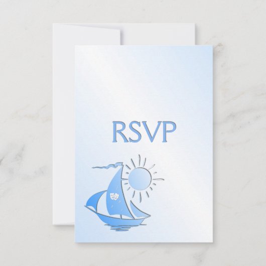 Sailing van theater RSVP met menukeuze van entree (Achterkant)