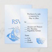 Sailing van theater RSVP met menukeuze van entree (Voorkant / Achterkant)